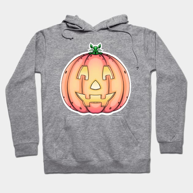 Reva Prisma Pumkin emoji Hoodie by Mei.illustration